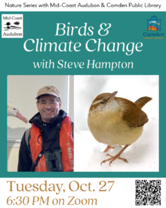 Deep Birding: Exploring Past, Present, & Future of Birds in a Rapidly Changing Climate, 10/27 at 6:30 PM (on Zoom)
