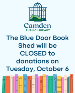 Blue Door Book Shed Closed on 10/06