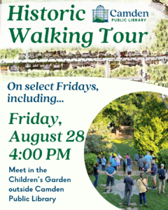 Historic Walking Tour on Friday, August 28