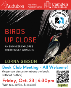 Tern the Page Book Club: “Birds Up Close” by Lorna Gibson – in Person Meeting, 10/23 at 4:30 PM