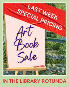 Discount prices during last week of art book sale!