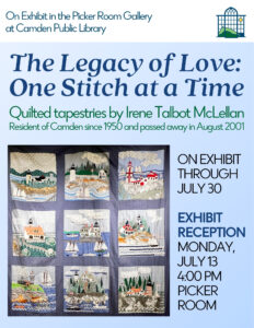 Monday, July 13, 4 PM: Exhibit Reception