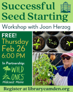 2/26: Successful Seed Starting – Free Workshop, Sign Up Now!