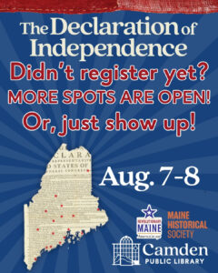 MORE SLOTS OPEN for Declaration of Independence