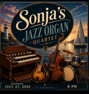 Monday, 7/27, 6 PM: Sonja’s Jazz Organ Quartet