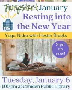 Sign up for “Resting into the New Year” on Tuesday, January 6!